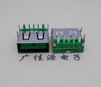 江门5A大电流 快充接口 USB5p绿胶芯 常规母座