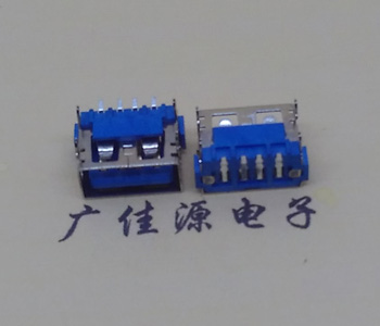 江门usb2.0接口 AF短体10.0母座 卧式直边 连接器插座