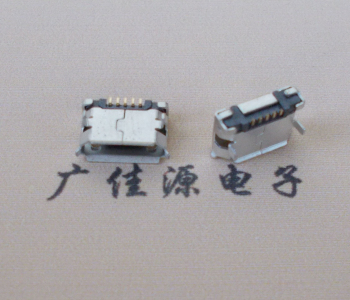 江门Micro USB卷口 B型(无柱）插板脚间距6.4普通端子