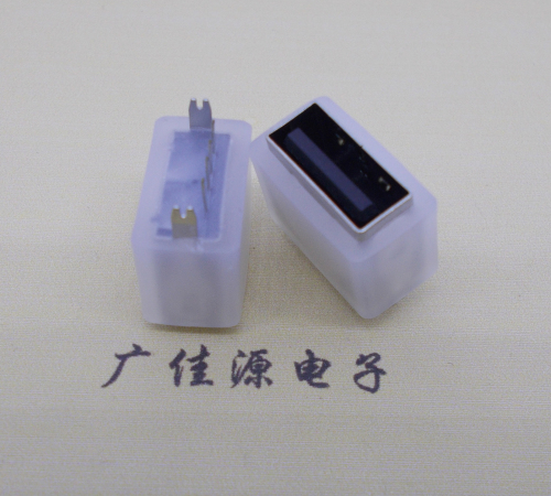 江门USB连接器接口 10.5MM防水立插母座 鱼叉脚