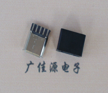 江门麦克-迈克 接口USB5p焊线母座 带胶外套 连接器