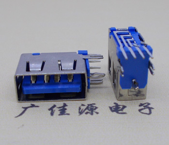 江门USB 测插2.0母座 短体10.0MM 接口 蓝色胶芯