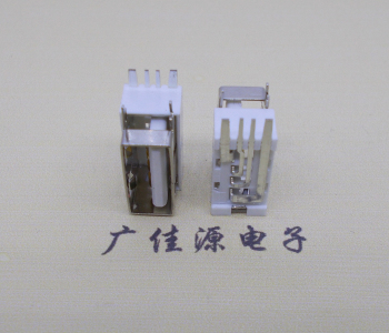 江门USB侧立式短体10.0尺寸 侧插加宽脚5A大电流插座