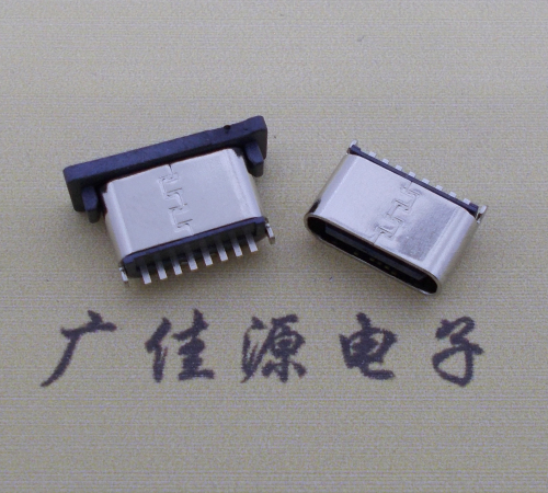 江门连接器TYPE-C8P母座直立式插座H=5.0mm