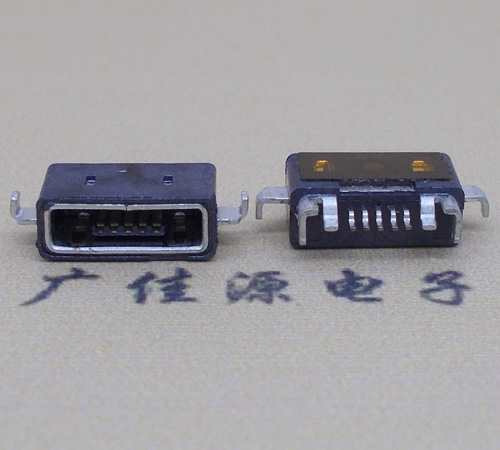 江门MICRO USB防水AB型口母头3D图纸封装