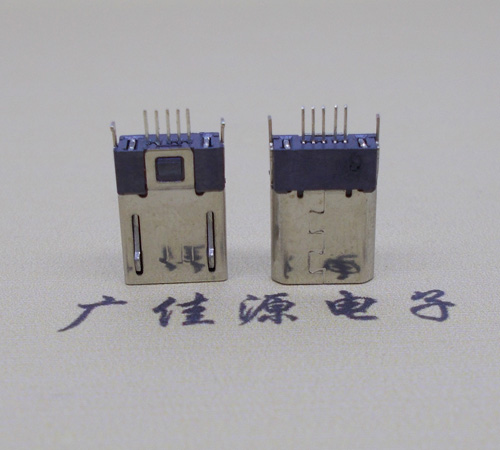 江门micro-迈克 插座 固定两脚鱼叉夹板1.0公头连接器