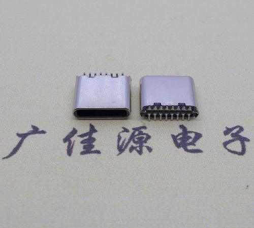 江门侧边铆合立贴直边type-c16p公头长7.2mm