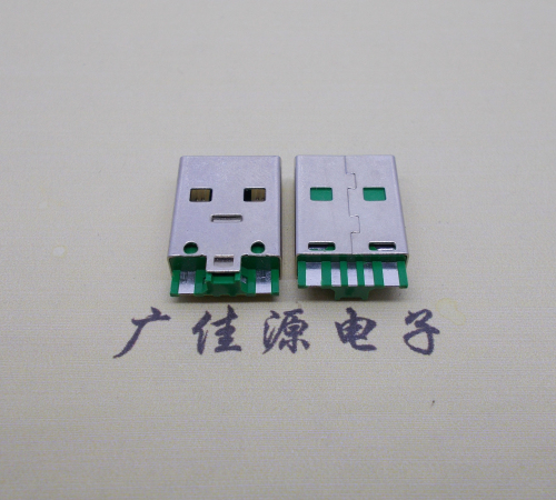 江门usb5a公头.5p焊线带ic.大电流oppo闪充