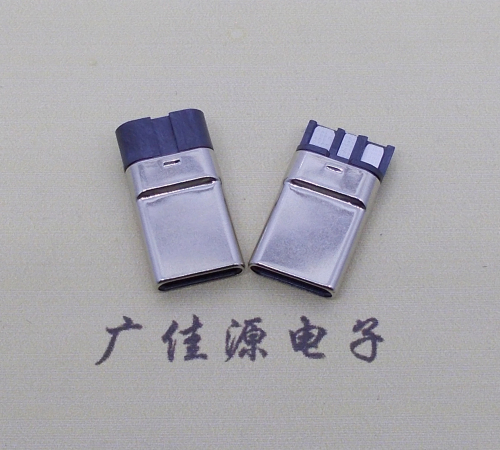 江门焊线式 type c11p拉伸公头连接器总体长15.9mm