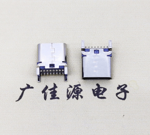 江门USB 3.1TYPE-C16Pin立贴母头座子引脚接线正负级详解